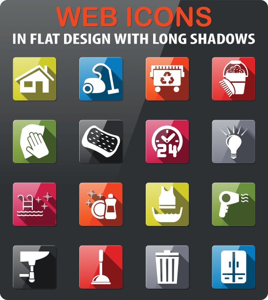 清洁公司图标集图片下载