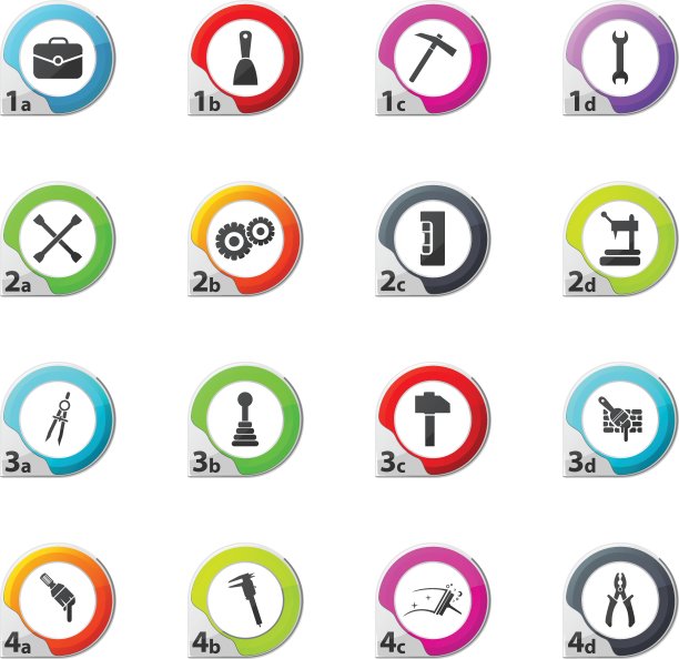 工作工具图标集图片下载