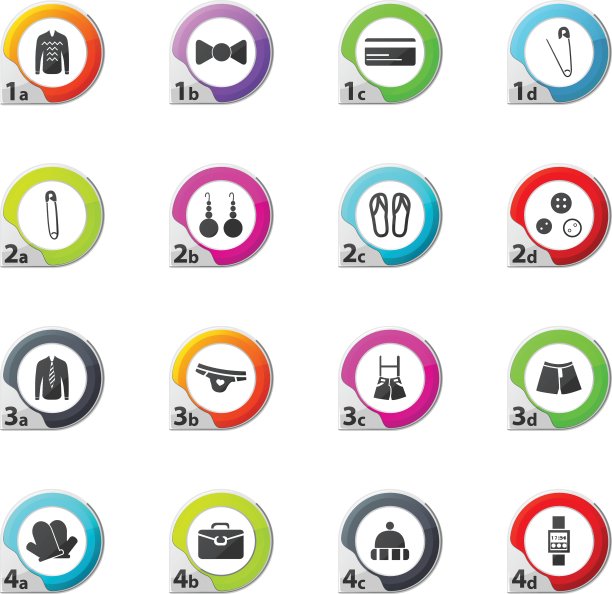 服装店图标集图片下载