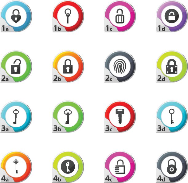 锁定和关键图标设置图片下载