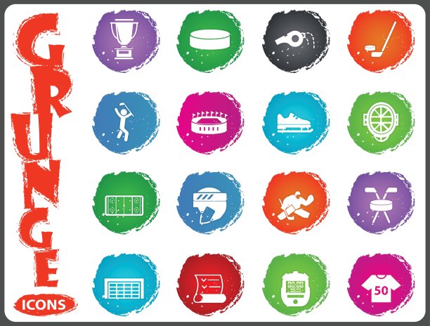 曲棍球图标设置图片下载