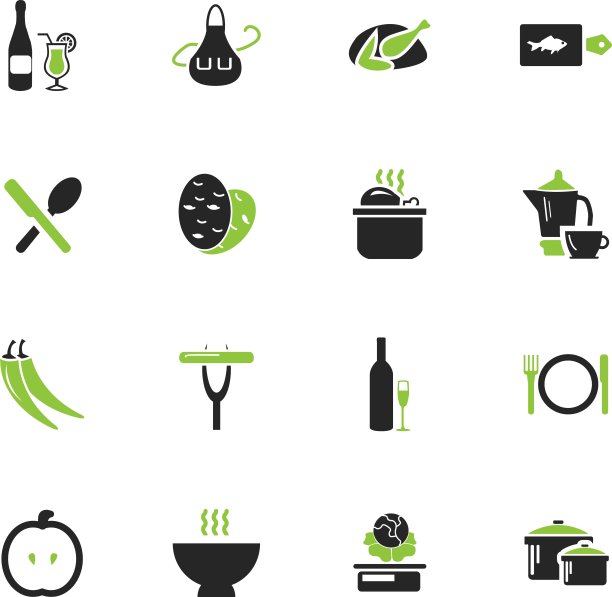 食物和厨房图标集图片下载