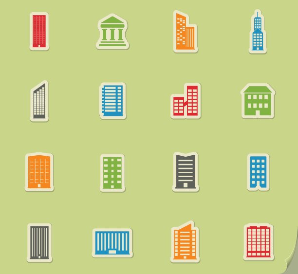 建筑图标设置图片下载