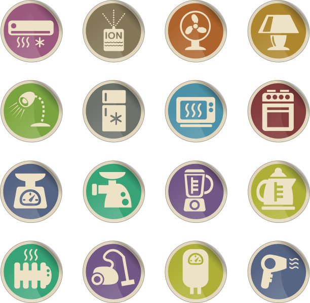 家电图标集图片下载