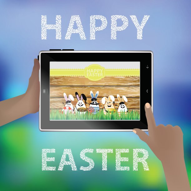 复活节向量。设计插图图片下载