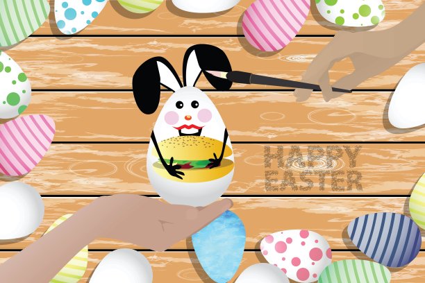 复活节是你设计的完美例证图片下载