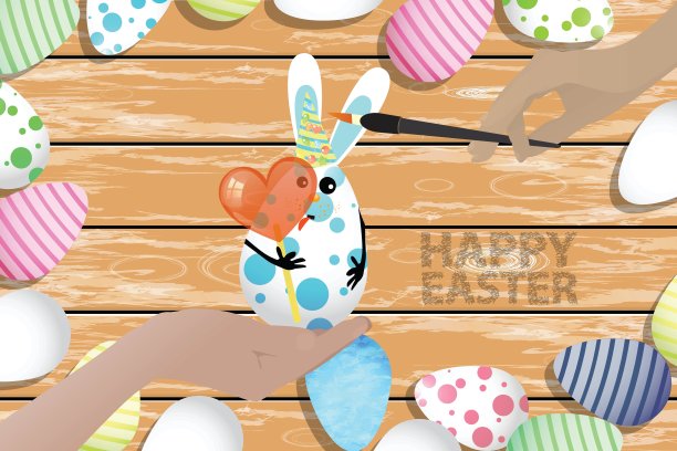 复活节是你设计的完美例证图片下载