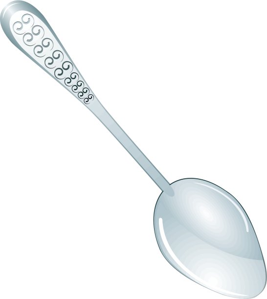 勺子。向量图片下载