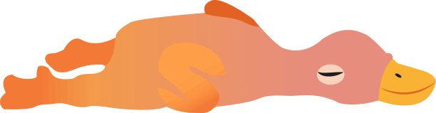 橡皮鸭图标，扁平，卡通风格。鸭玩具狗孤立在白色背景。向量插图,剪辑艺术。图片下载