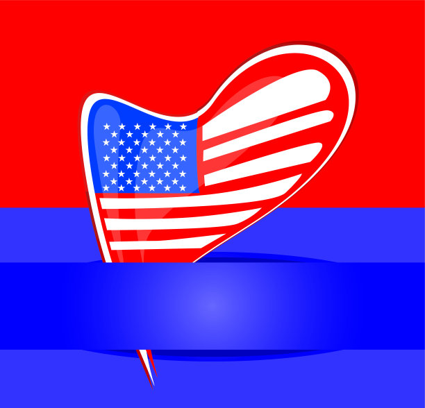 独立日的设计。美国卡设计图片下载