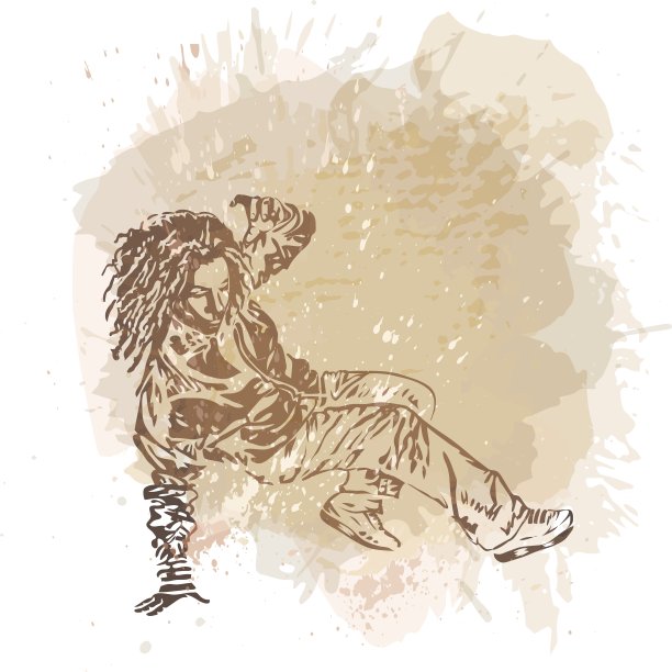 女孩街舞者图片下载