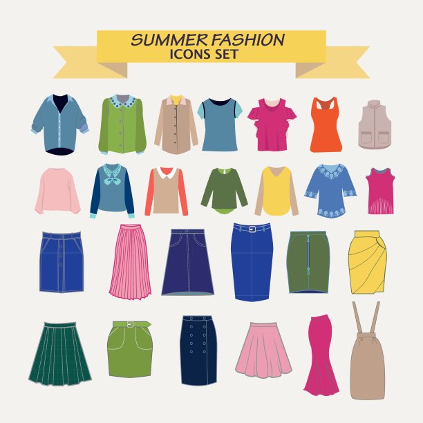 衬衫，衬衫和裙子的集合图片下载