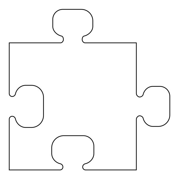 谜题的黑色图标。图片下载