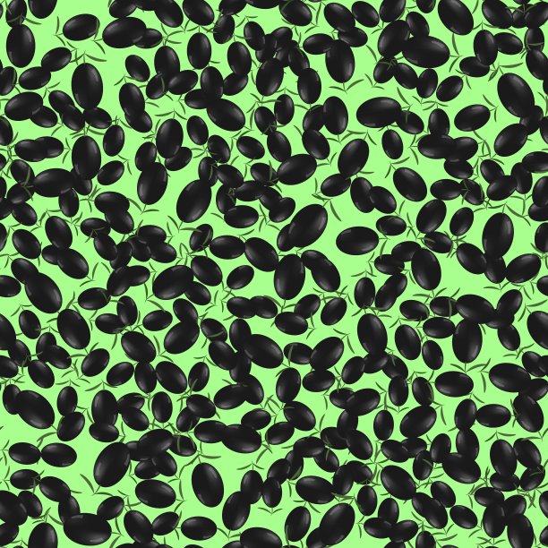 黑橄榄无缝图案图片下载