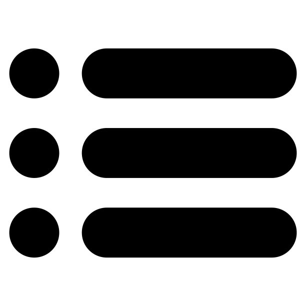 黑色列表图标图片下载
