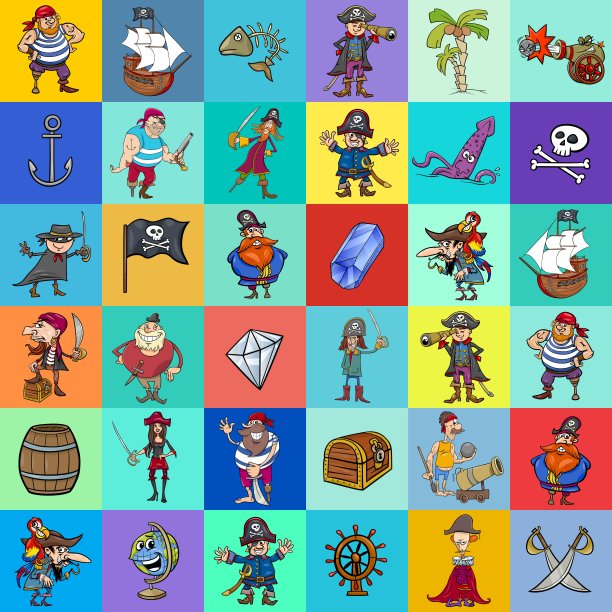 装饰图案设计与海盗图片下载