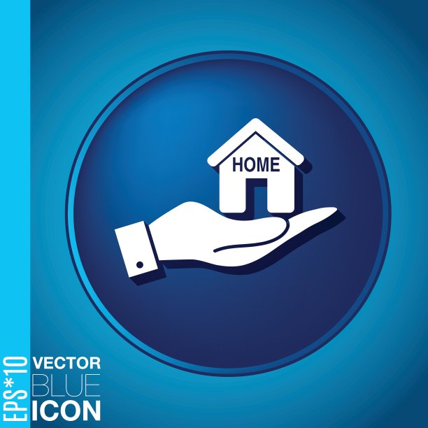 手里拿着一个House的标志。家签图片下载