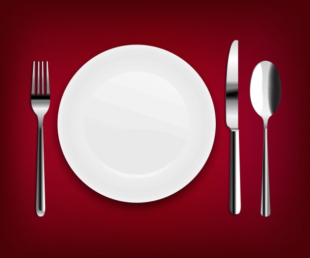 盘子和勺子图片下载