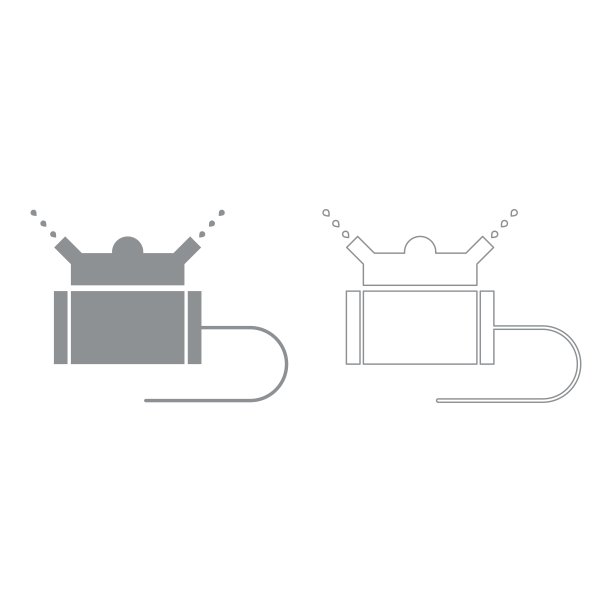 草坪洒水器设置图标。图片下载