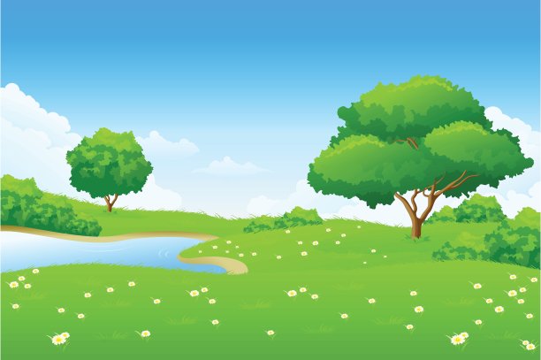 绿色的风景图片下载