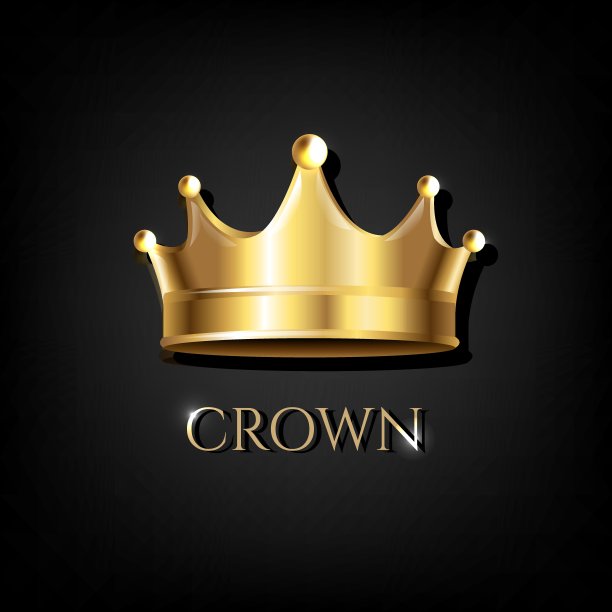 黑色背景皇冠图片下载