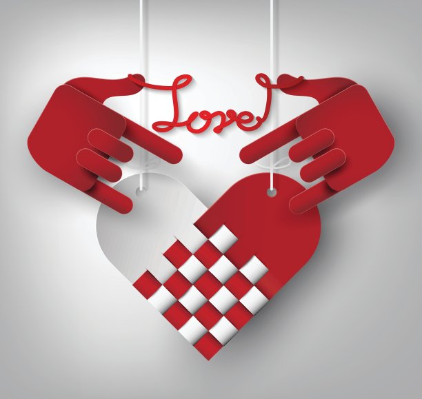 手爱向量图片下载