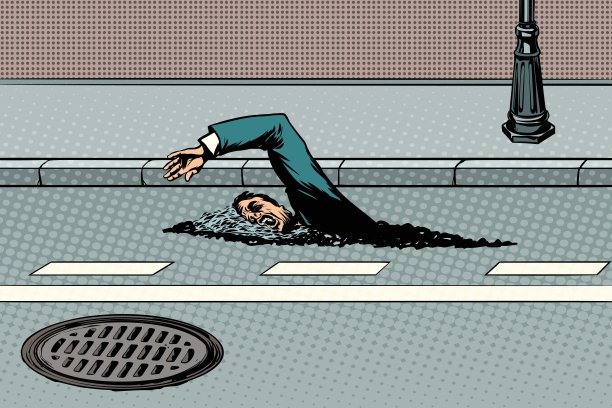 商人像河一样漂浮在路上图片下载