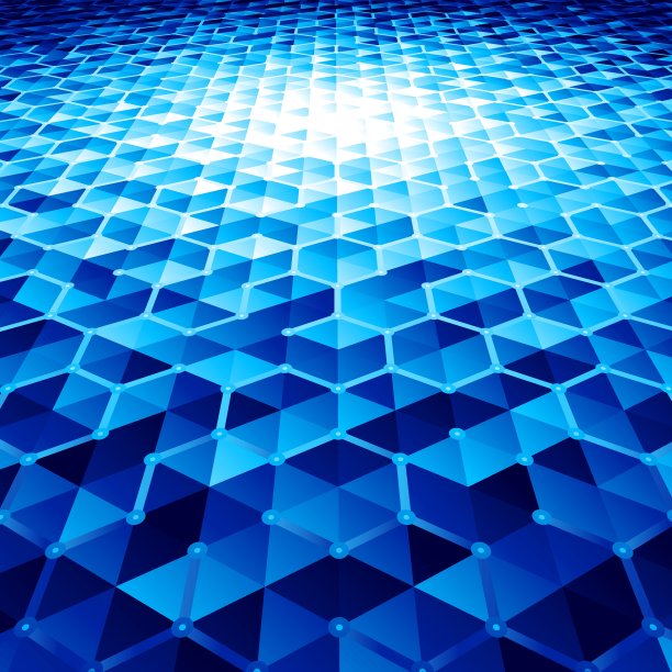 带六边形的抽象矢量背景图片下载