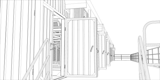 戴着一副金属框工业建筑图片下载