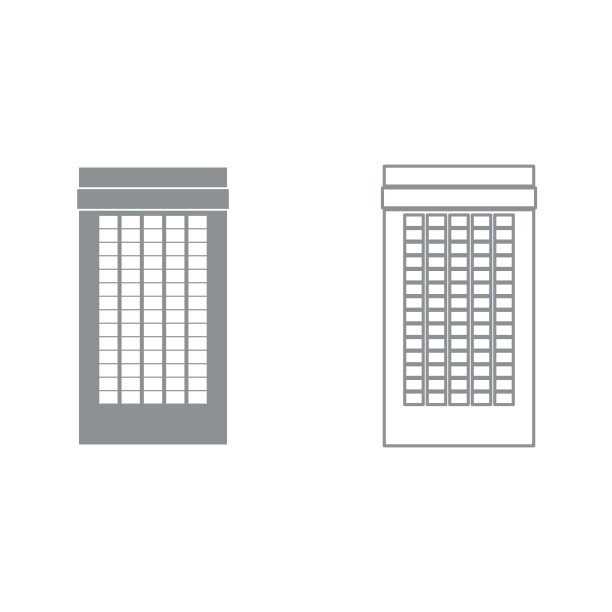 黑色建筑图标图片下载
