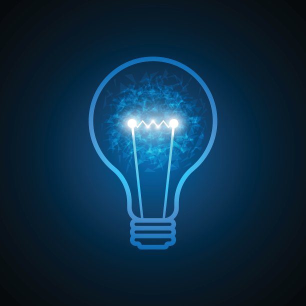 矢量灯设计创意。图片下载