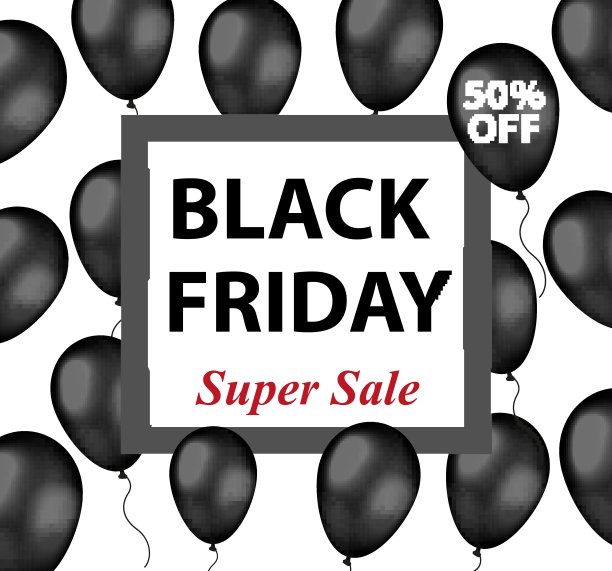 黑色星期五的宣传传单，海报，请帖，横幅。模板为您的设计。特殊报价,折扣。矢量图图片下载