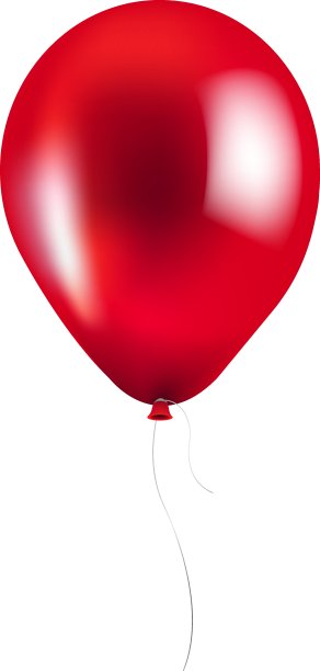 红气球孤立图片下载