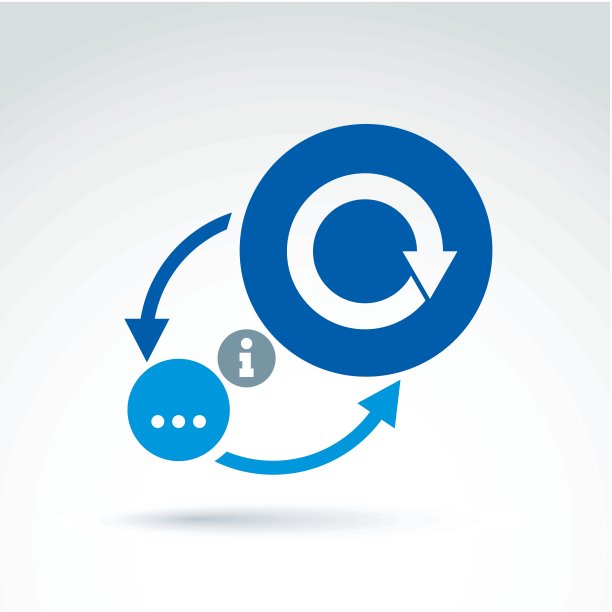 信息分析和交换主题图标，矢量概念u图片下载