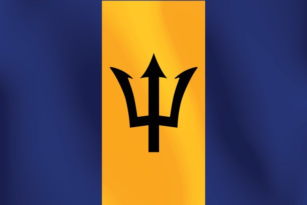 巴巴多斯旗-矢量插图图片下载