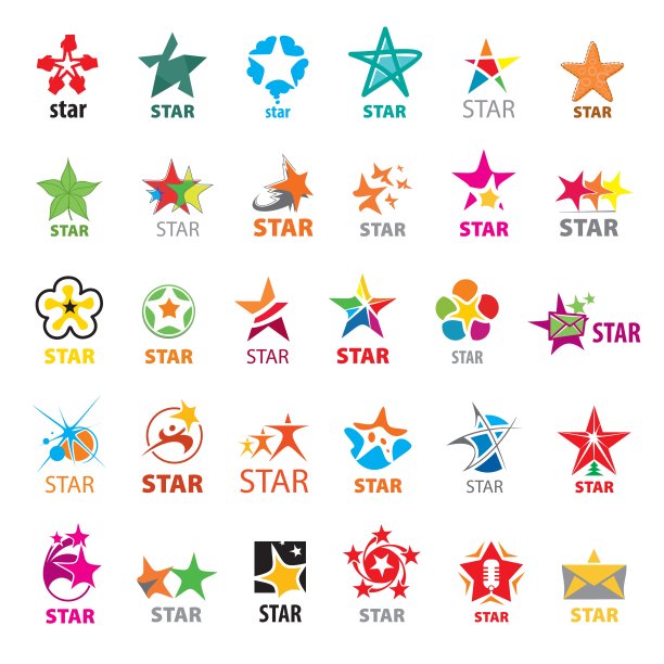 最大的向量标志星星集合图片下载