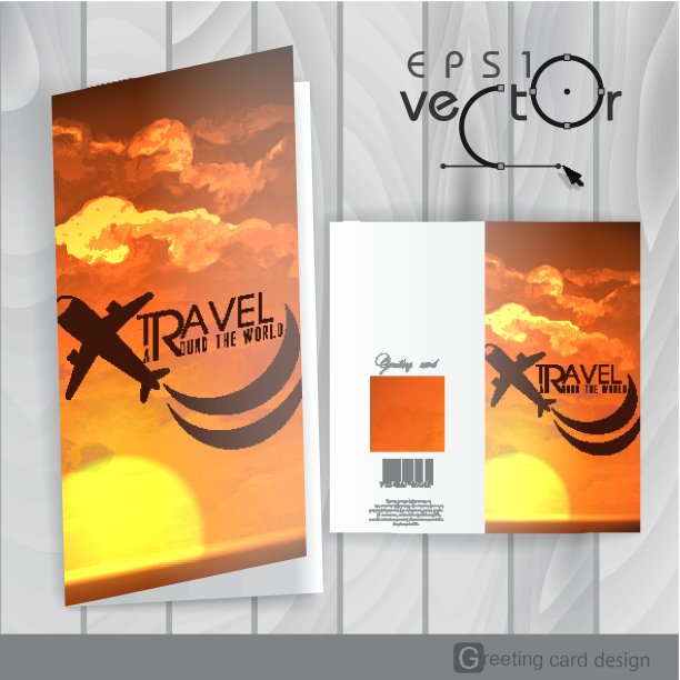 贺卡设计，模板图片下载