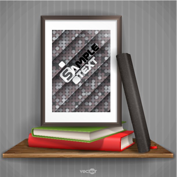 木架与相框。图片下载