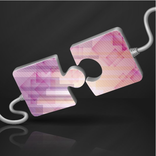 现代拼图模板。图片下载