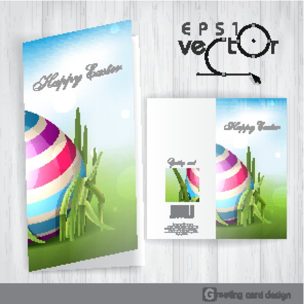 复活节背景与蛋在草。图片下载