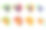 Set-of-vector-stickers-with-eggplant-and-orange图片下载