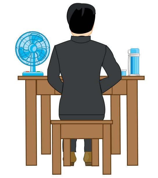 桌边的人图片下载