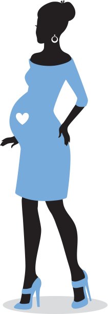 孕妇剪影图片下载