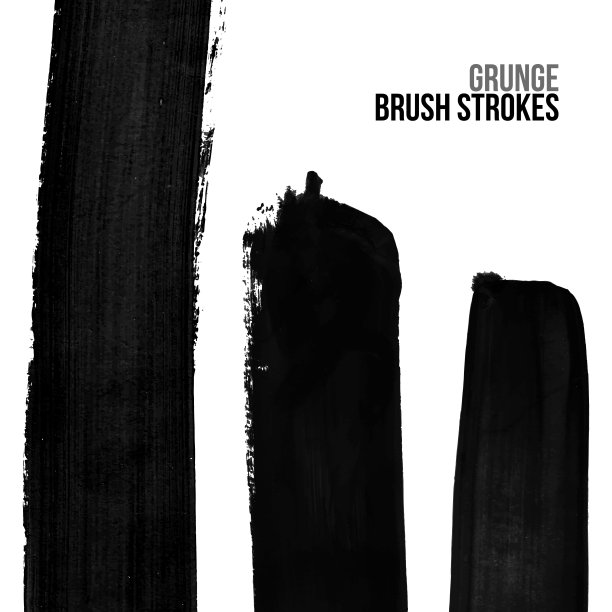 笔触和纹理。矢量设计。图片下载