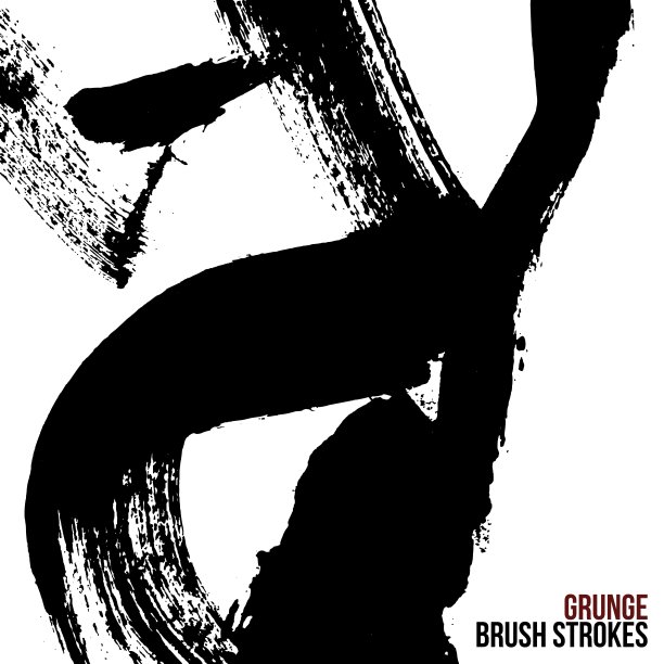 笔触和纹理。矢量设计。图片下载