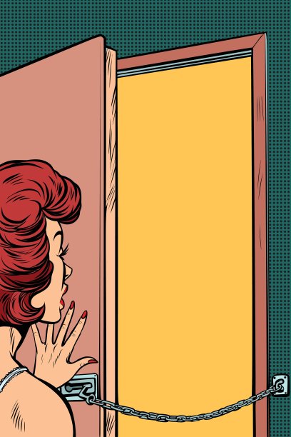 女人开了门图片下载