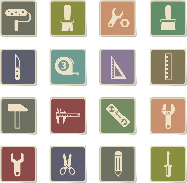 工作工具图标集图片下载