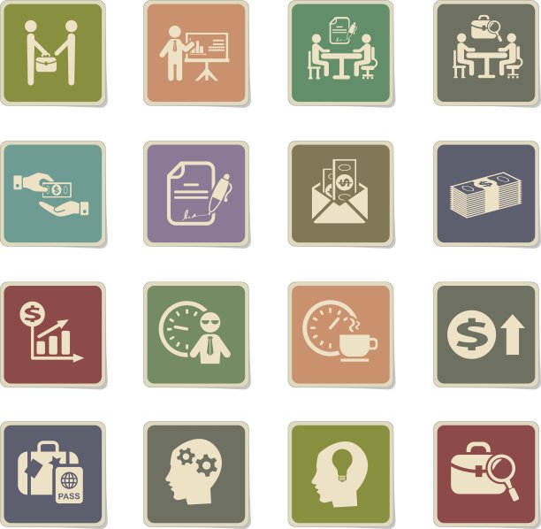 办公生活图标集图片下载