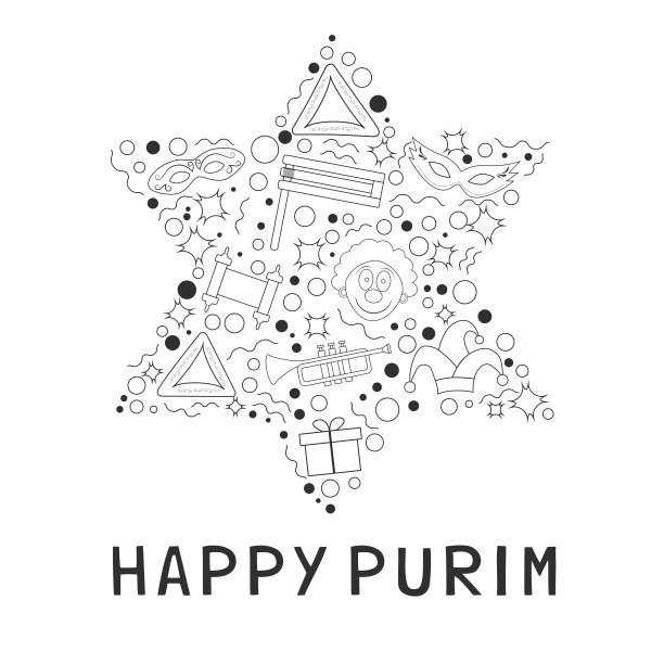 普里姆假日平面设计黑色细线图标设置在星的d图片下载