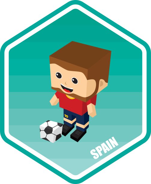 足球等距主题西班牙图片下载